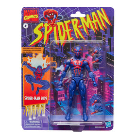 Spider-Man 2099 Marvel Legends figure front view for display