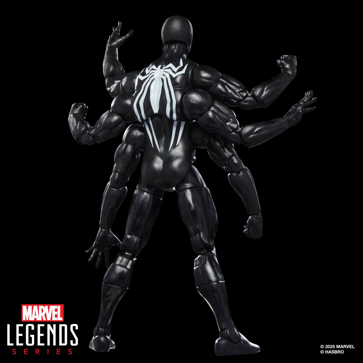 Window box packaging for shelf display of Marvel Legends Spider-Man