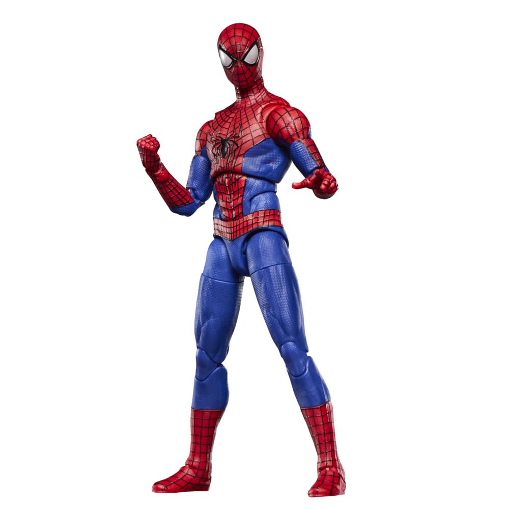 Marvel Legends Spider-Man No Way Home window box display on shelf
