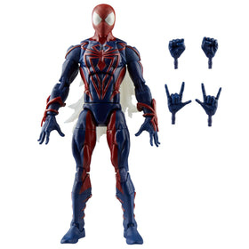 Marvel Legends Spider-Man Unlimited front view highlights comics-inspired design for display.