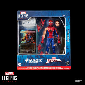 Marvel Legends Spider-Man unmasked head accessory for versatile display options.