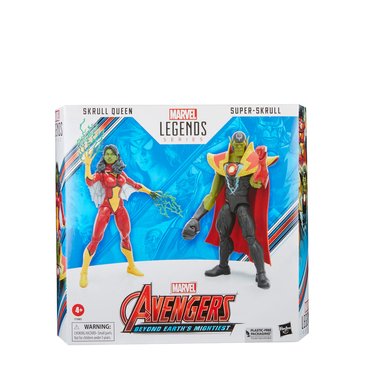 Marvel Legends Super-Skrull figure posed for dynamic action display.