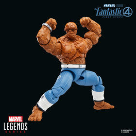 Marvel Legends The Thing First Steps figure stands at 6 inches for shelf compatibility