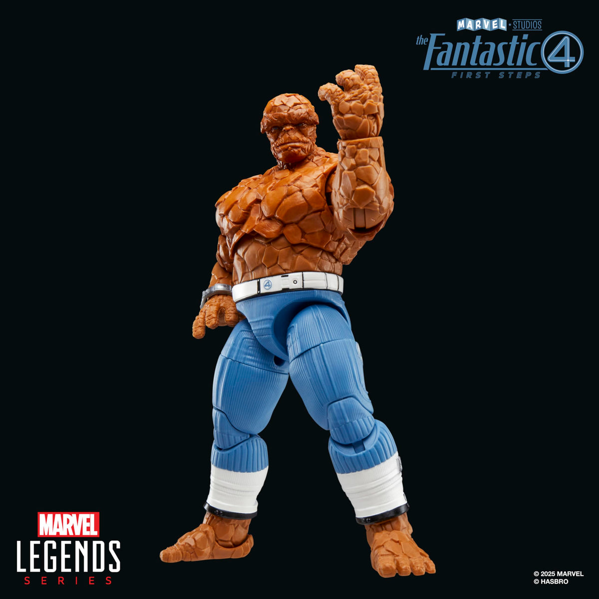 Marvel Legends The Thing First Steps figure display-ready for collection fans