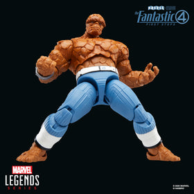 Marvel Legends The Thing First Steps figure features movie deco and rugged texture