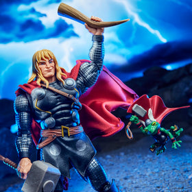 Marvel Legends Thor hair options enhance dramatic battle stances