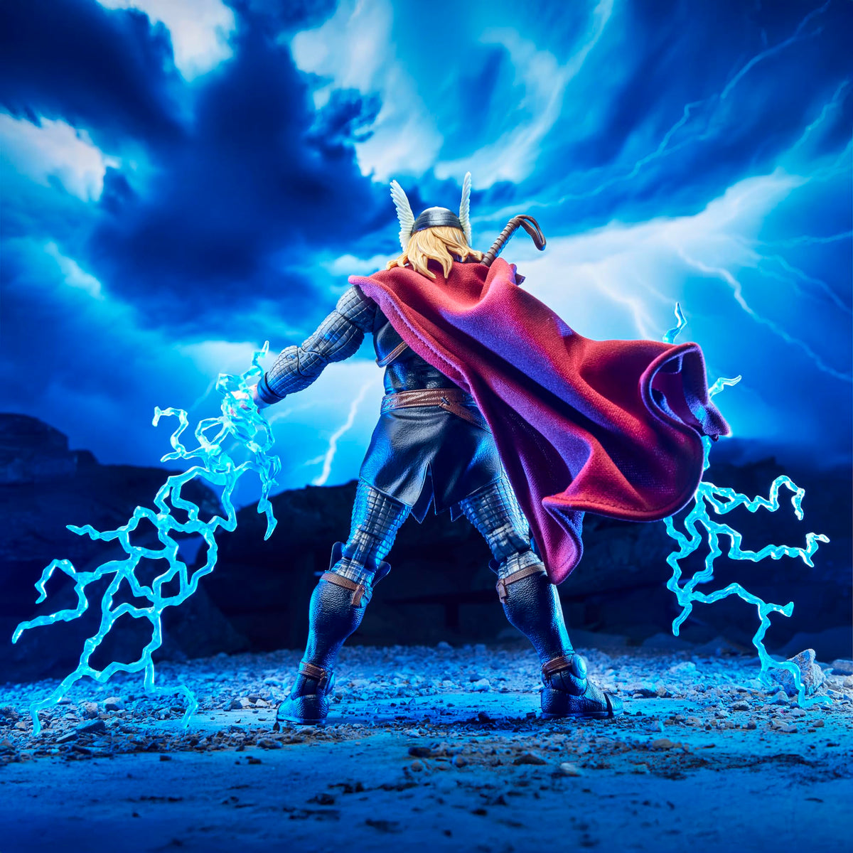 Marvel Legends Thor lightning effects add energizing battle flair