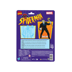 Marvel Legends Tombstone action pose to showcase collection.