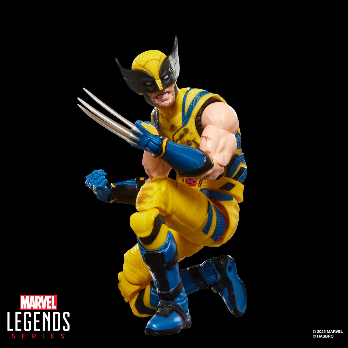 Marvel Legends Wolverine claw display highlights poseability for dramatic action poses.