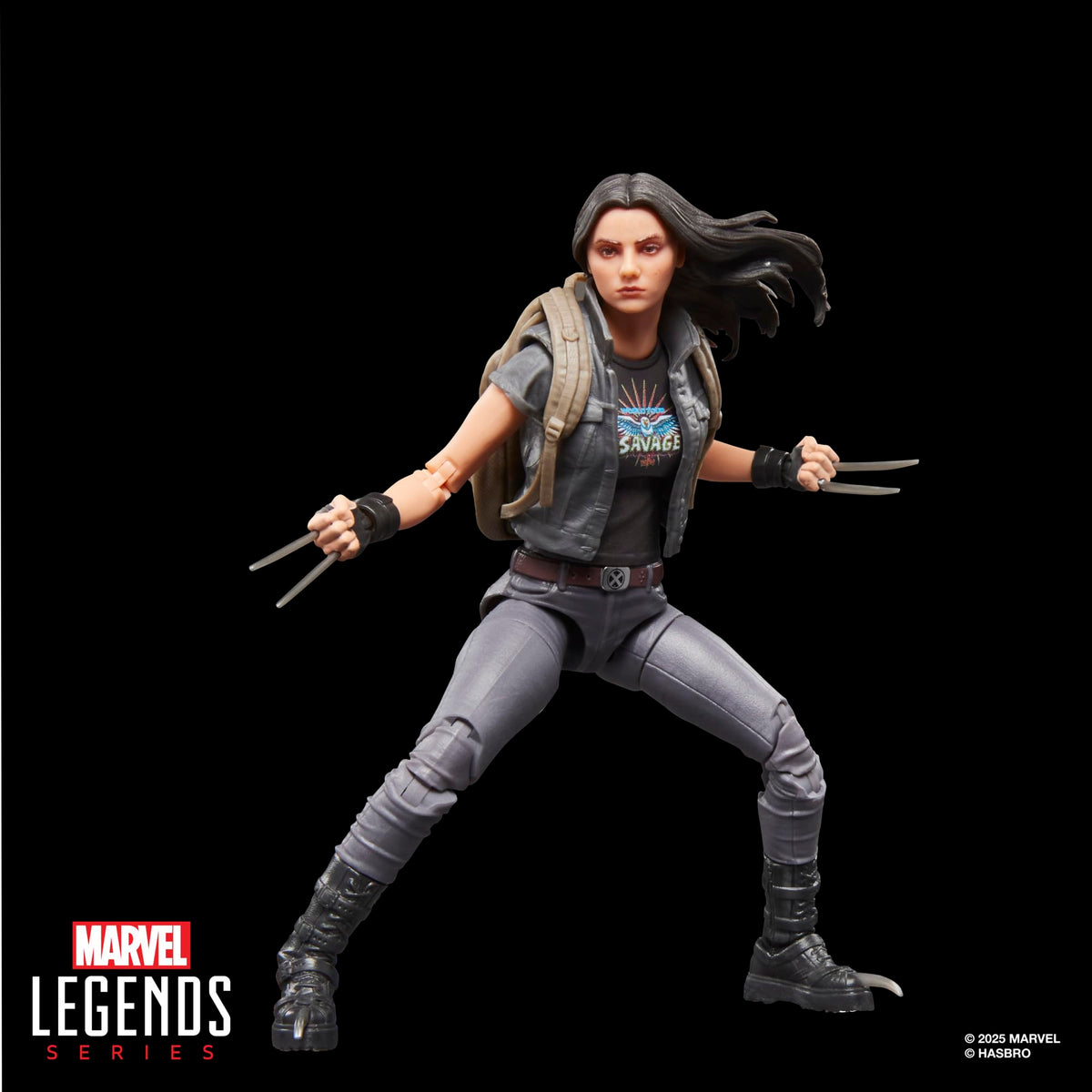 Marvel Legends X-23 premium deco highlighting film-inspired styling