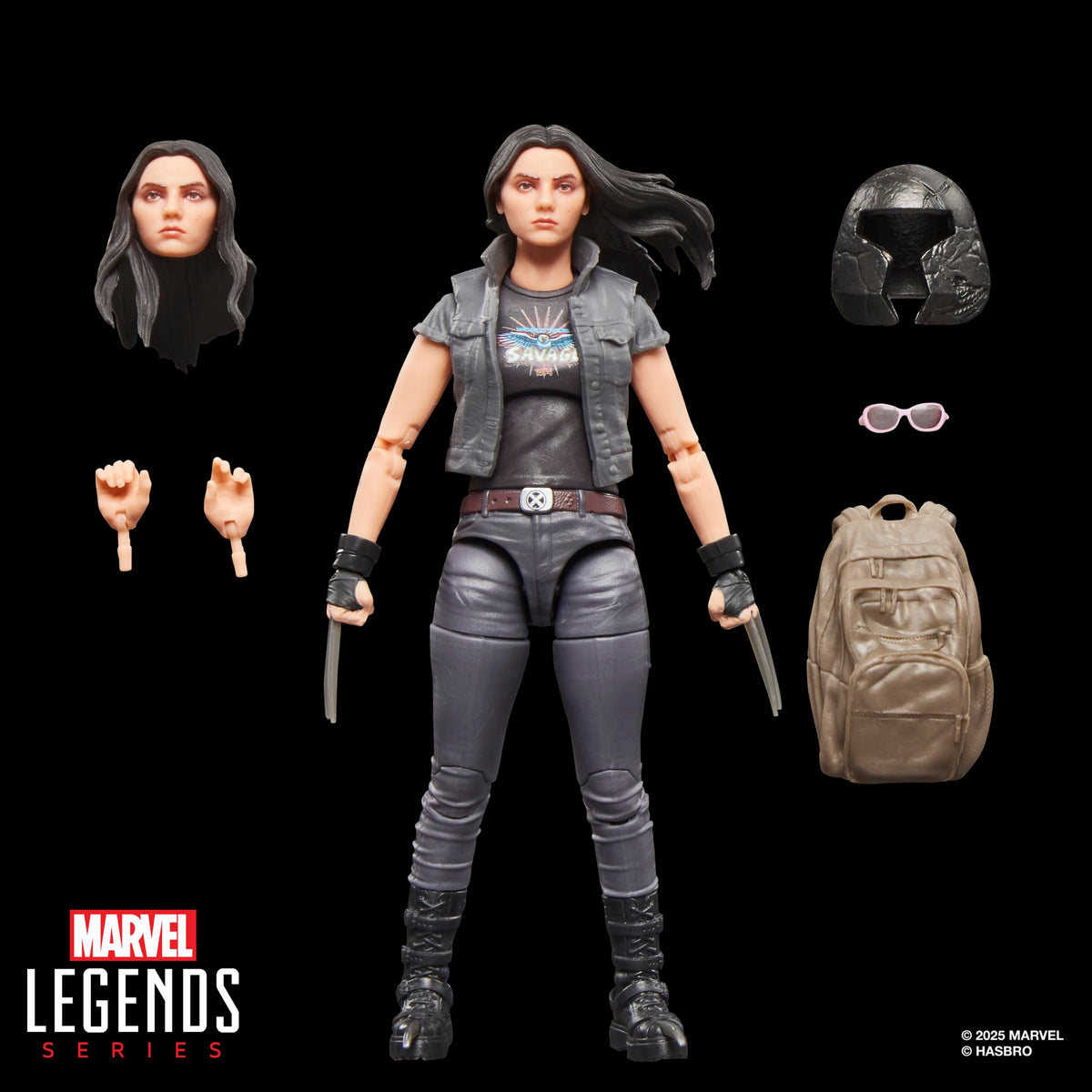 Marvel Legends X-23 dynamic pose showcasing articulation and posing options