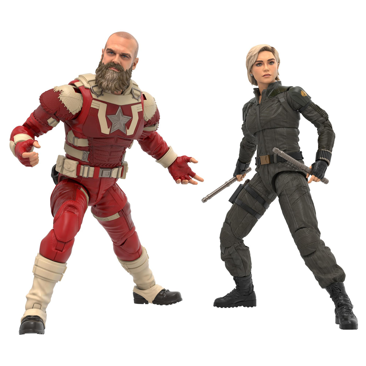 Marvel Legends Yelena Belova and Red Guardian 2-pack front box display for collectors' shelves