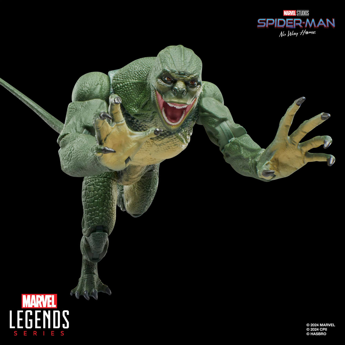 Marvel Lizard 6-inch figure poseable legs close-up for dynamic poses