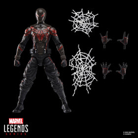 Display-ready Marvel Legends Miles Morales with game-inspired styling.