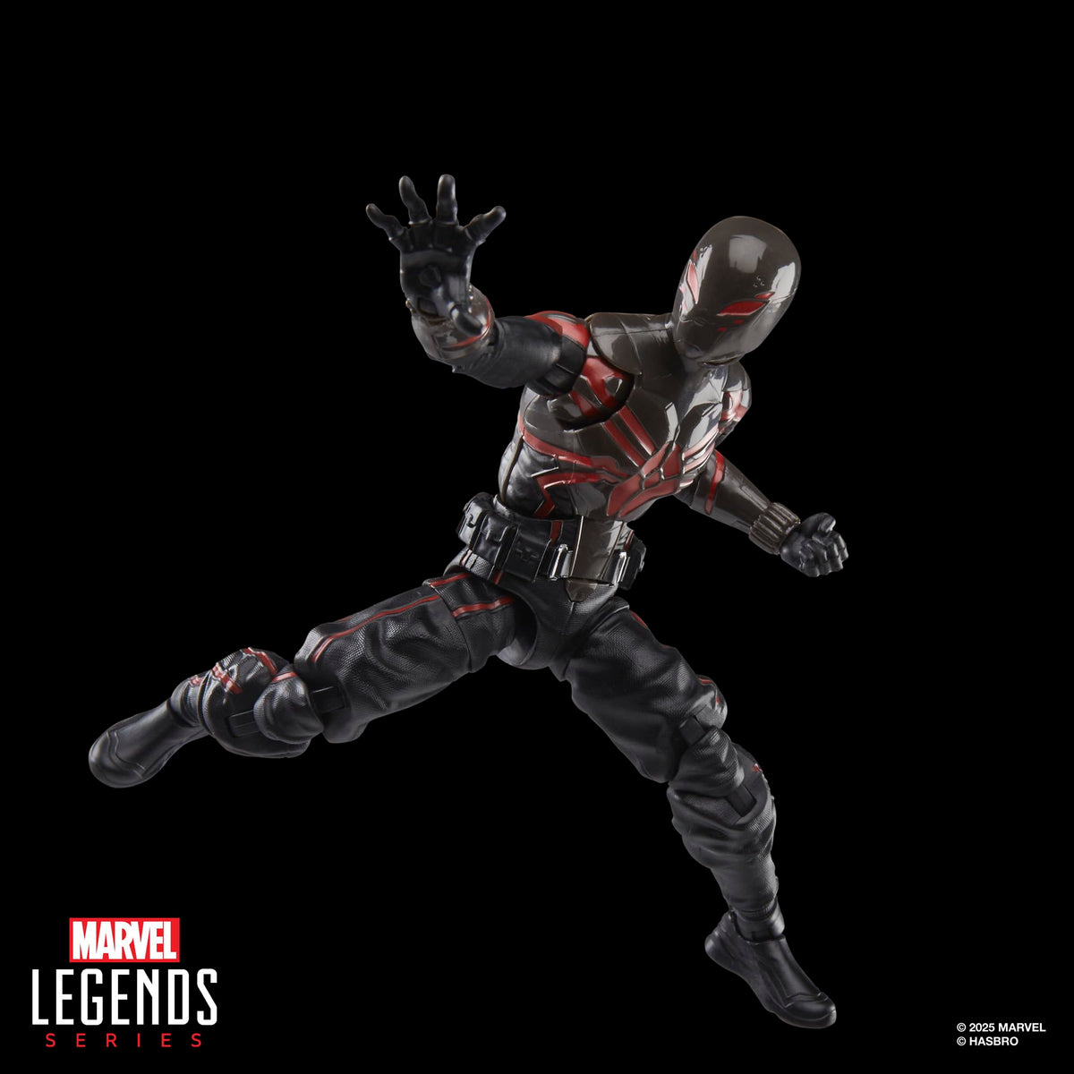 Window box packaging showcases collectible value for Miles Morales figure.