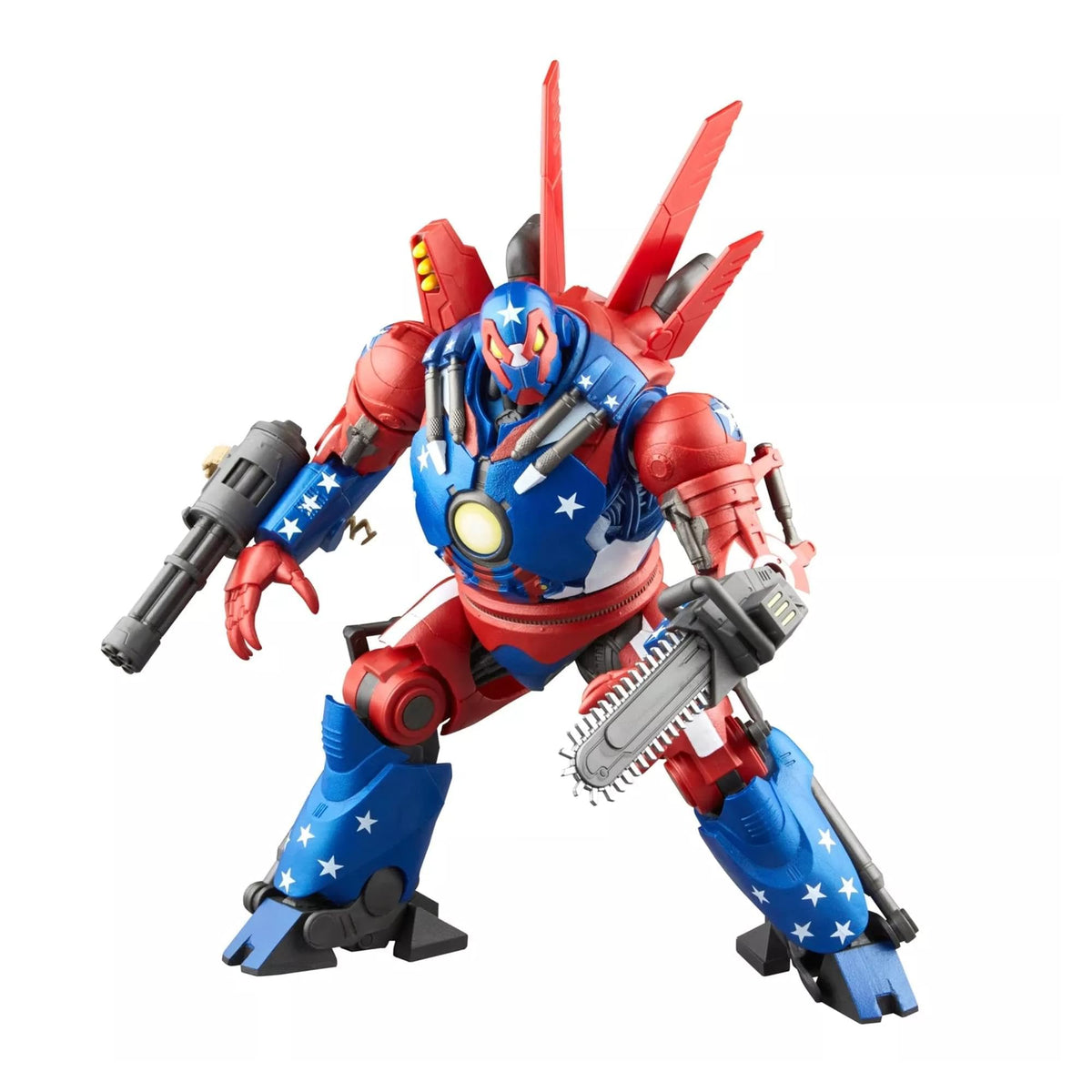 Marvel MVL Detroit Steel with blasters demonstrates versatile posing options