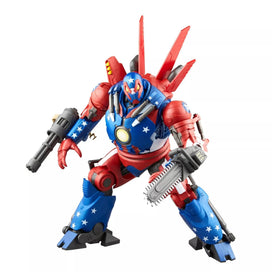 Marvel MVL Detroit Steel with blasters demonstrates versatile posing options