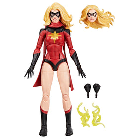Marvel MVL Legends Yellow 2 front view for dynamic display on shelf.