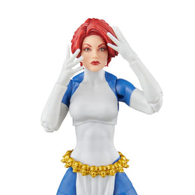 Marvel's Mystique pose-ready stance for dramatic diorama photography.
