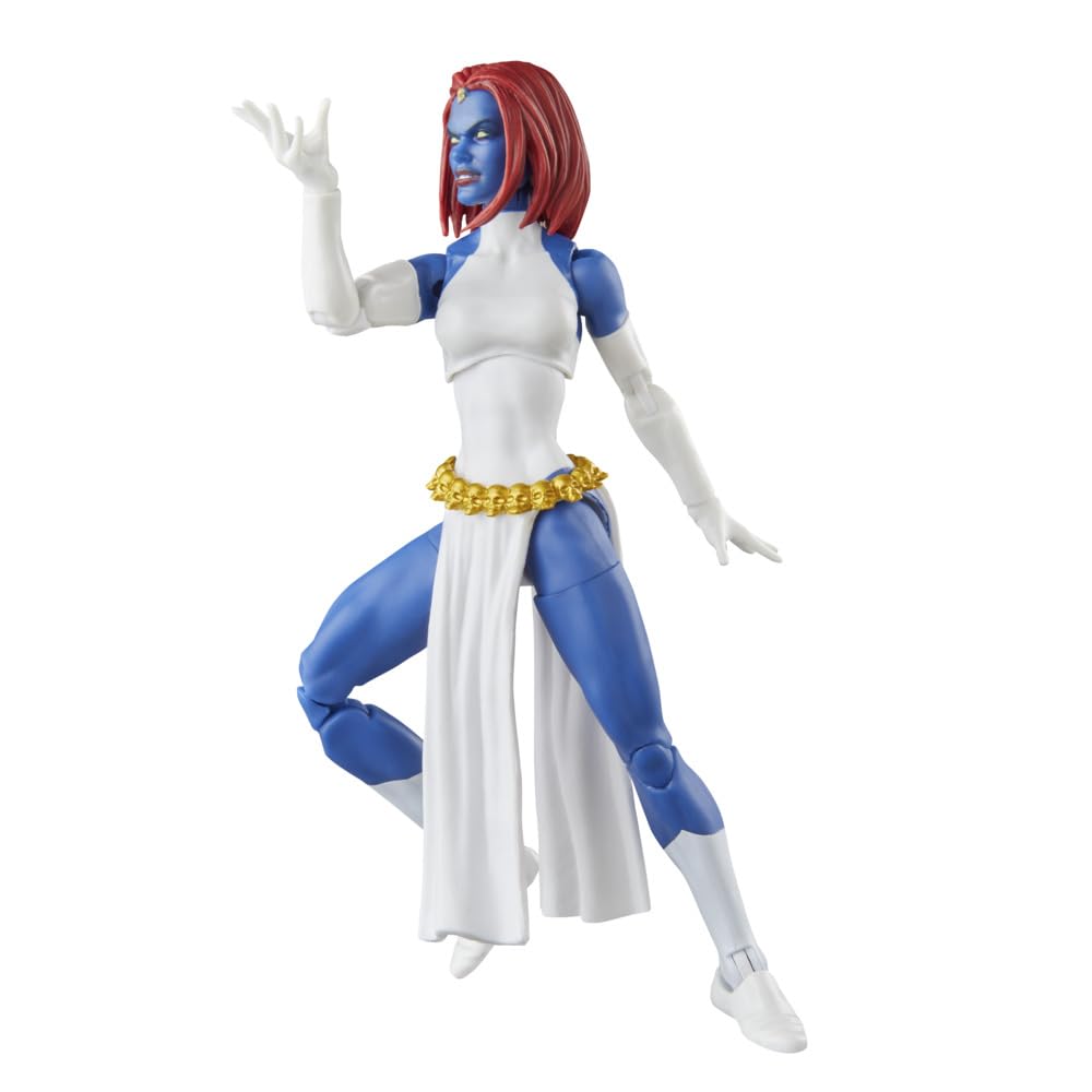 Marvel's Mystique figure articulation highlight enables dynamic poses.