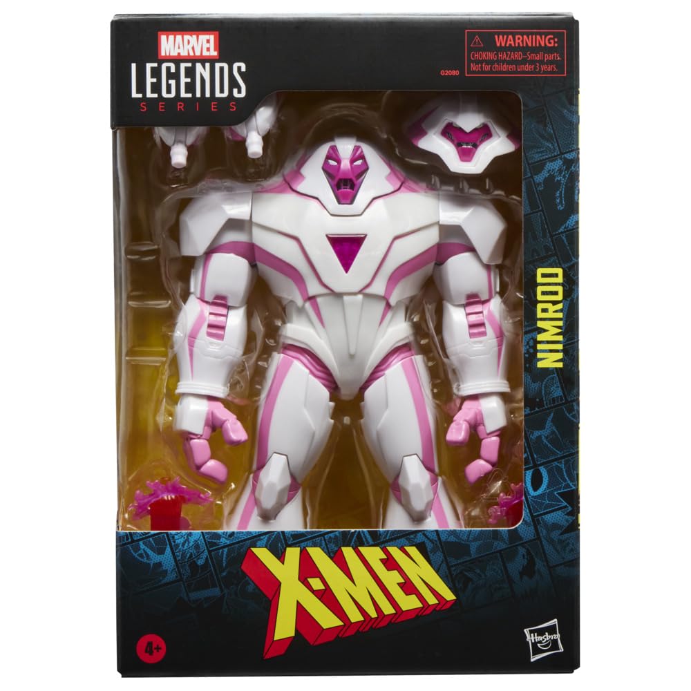 Marvel Nimrod figure offers poseability points for dynamic display options.