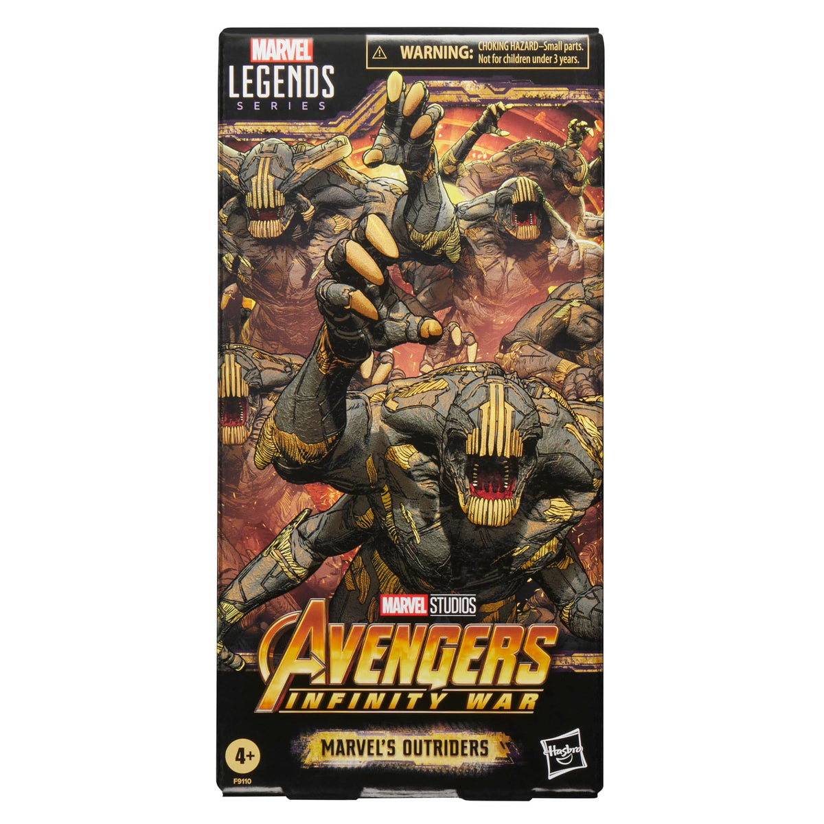 Marvel Outriders 6-inch detail highlights premium deco for shelf display.