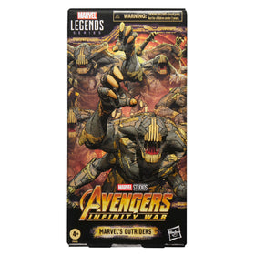 Marvel Outriders 6-inch detail highlights premium deco for shelf display.