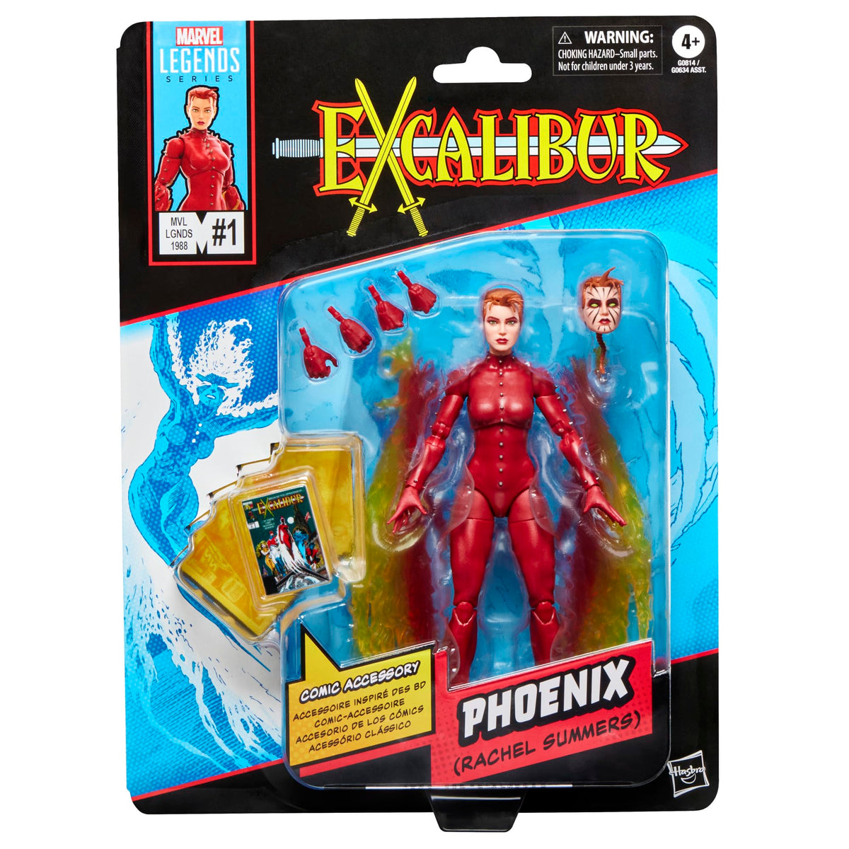 Marvel Phoenix Rachel Summers Excalibur 1988 figure for display and posing.