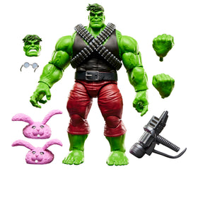 Marvel Professor Hulk pink bunny slippers detail adds playful display variety.