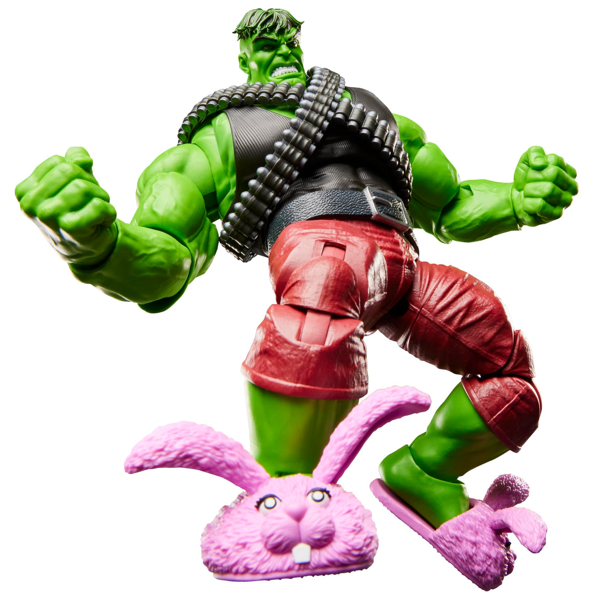 Marvel Professor Hulk window box packaging keeps figure secure while showcasing accessories.