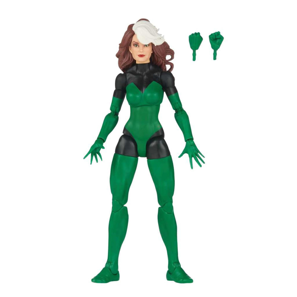 Marvel Rogue 6-inch figure front view with premium deco for display.