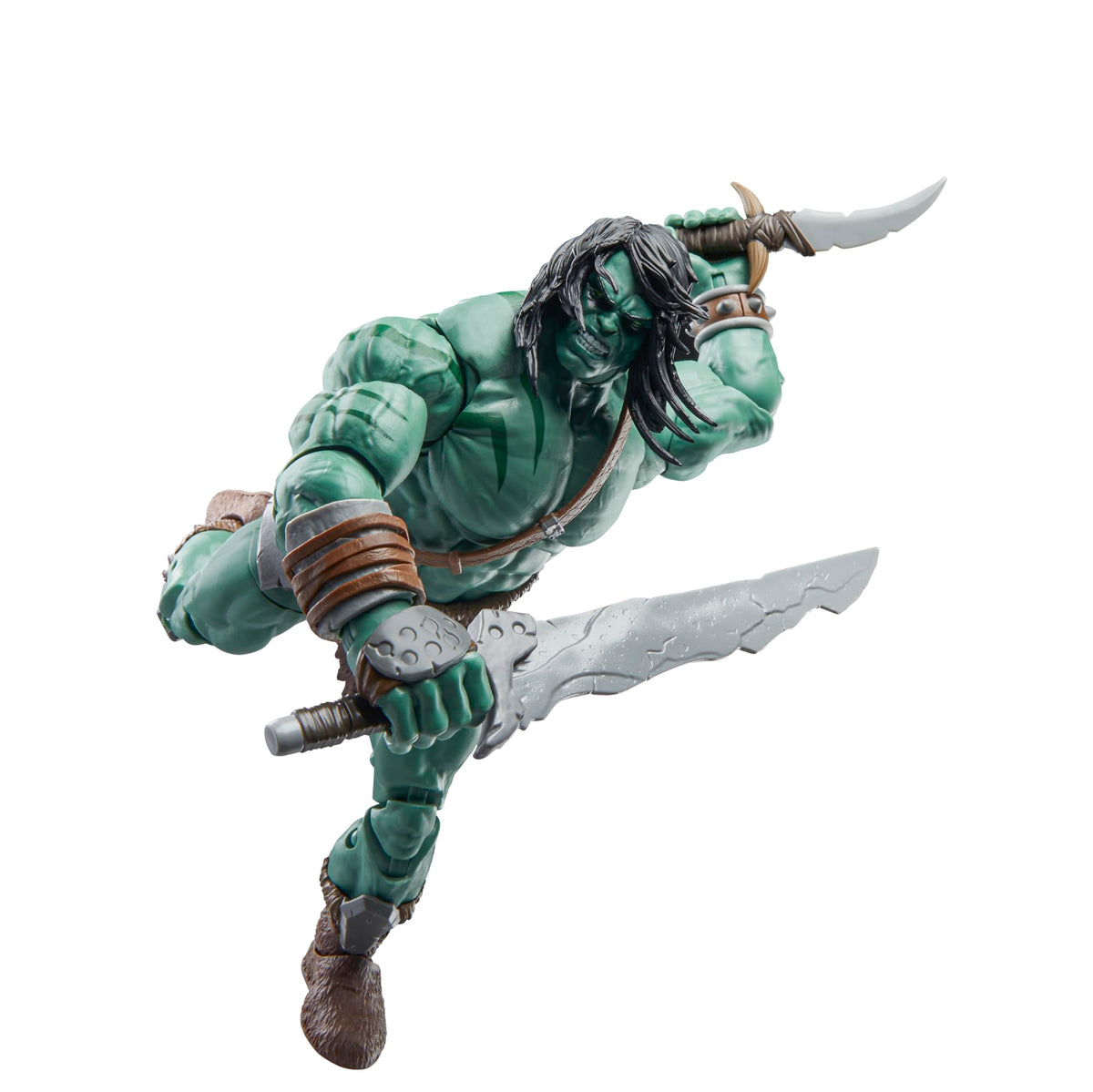 Marvel Skaar figure articulation enables multiple dynamic poses on shelves.
