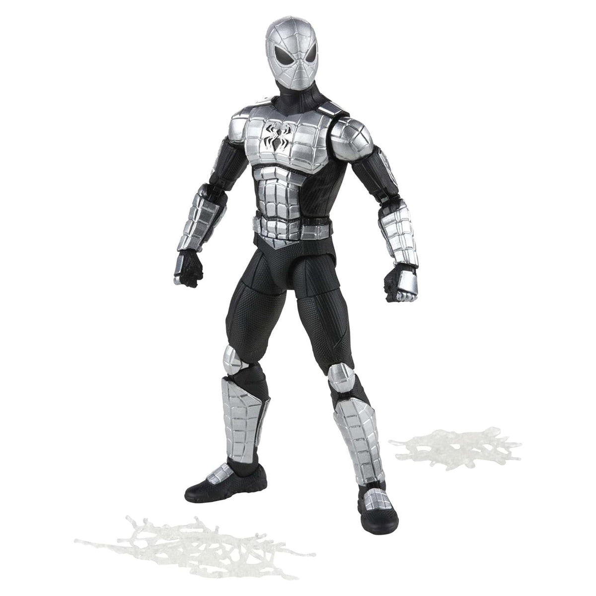 Close-up of the Marvel Spider-Armor Mk I detailing its armor texture.