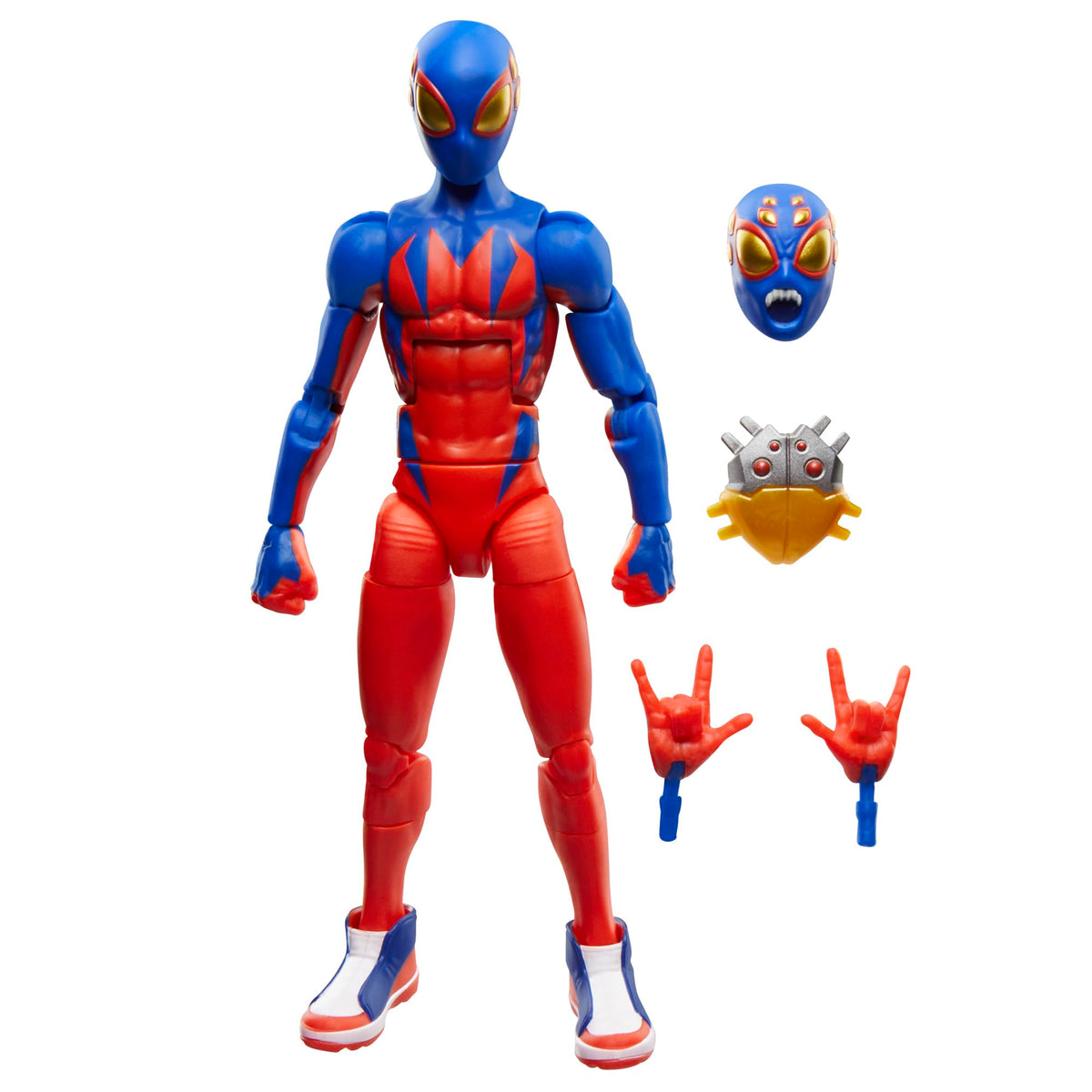 Marvel Spider-Boy figure front view highlights premium deco for display