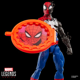 Marvel Spider-Man Alien Costume with lenticular shield for dynamic shelf moments