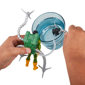Marvel Spider-Man Aqua Web Warriors poseable figure ready for action-packed scenes.