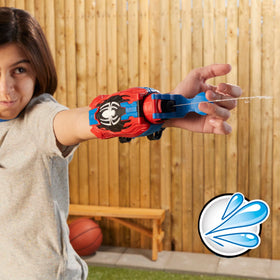 Marvel Spider-Man gel webbing provides stretchable play for imaginative adventures.