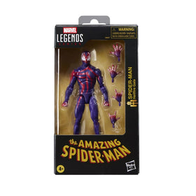 Marvel Spider-Man Hellfire Gala figure front view highlighting premium deco and poseability.