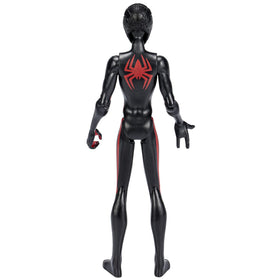 Marvel Spider-Man Miles Morales figure in a high-energy battle pose for playtime.