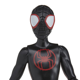 Marvel Spider-Man Miles Morales figure with detachable web accessory for action-packed web-slinging.
