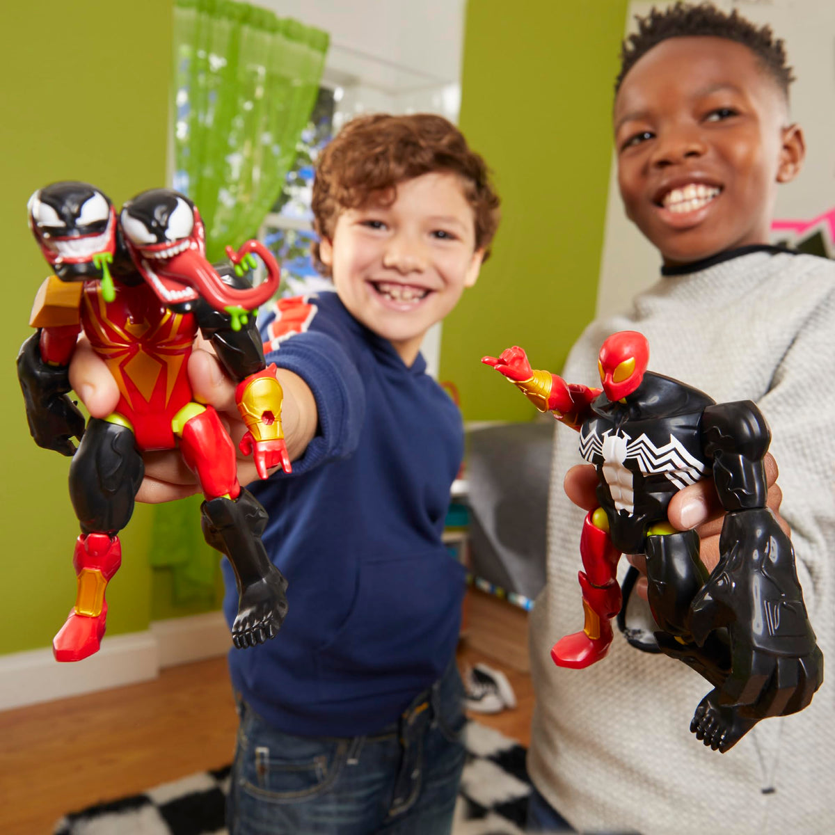 Marvel Spider-Man MixMashers Iron Spider figure ready for collection and display