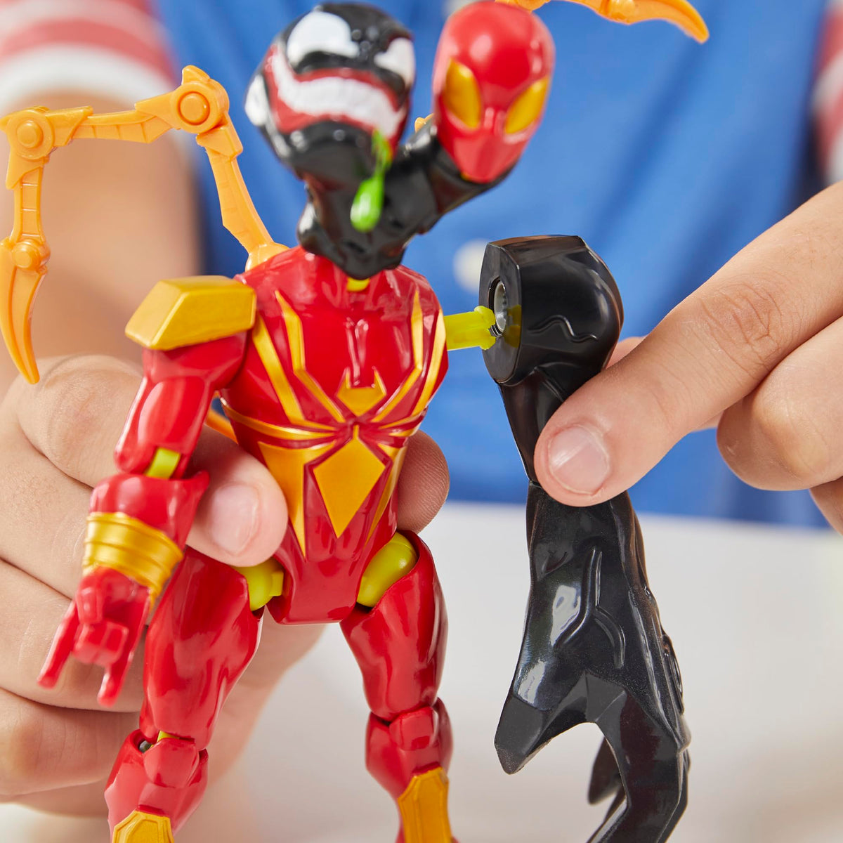Marvel Spider-Man MixMashers chest armor adds armored detail and extra flair