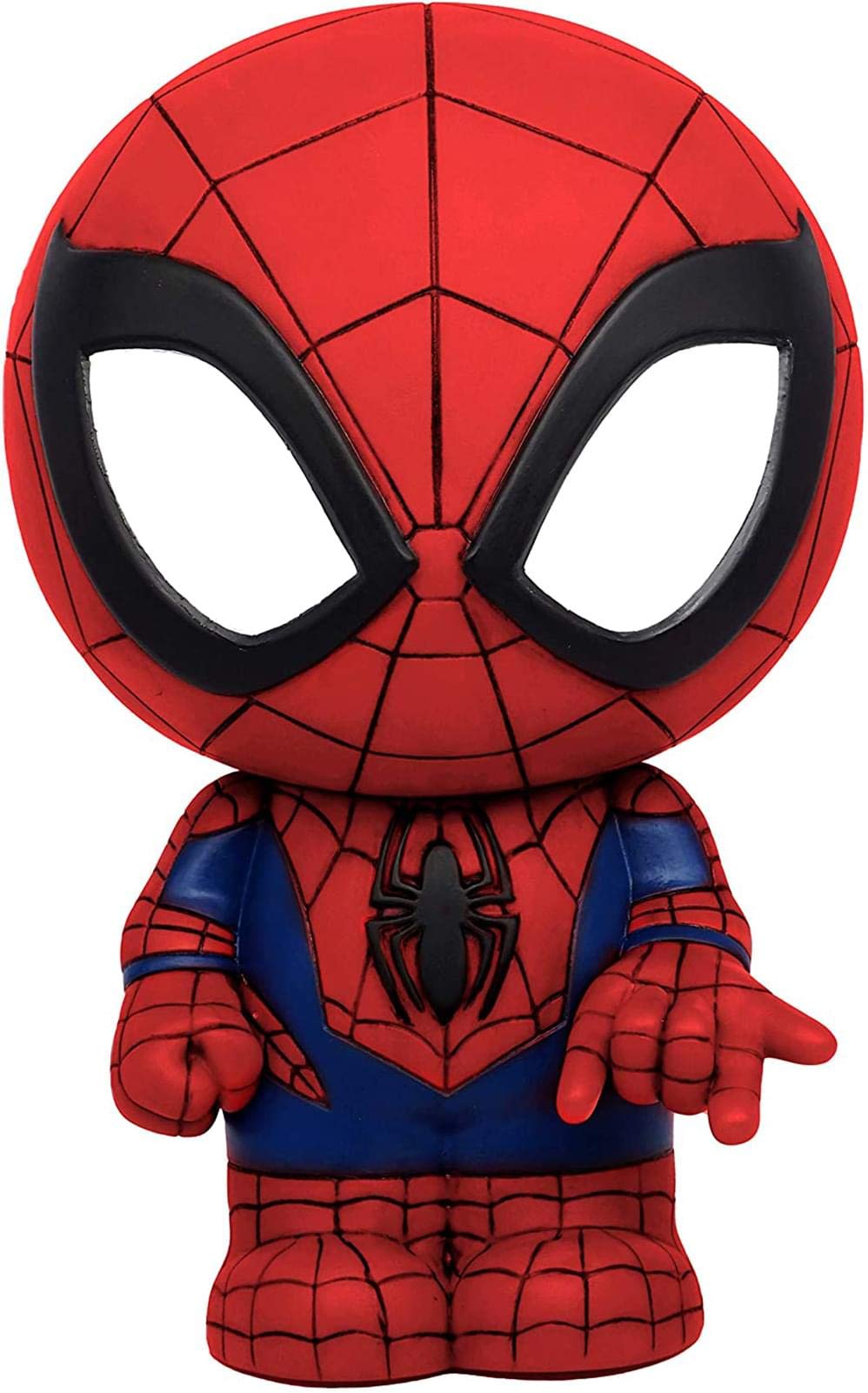 Marvel Spider-Man PVC figural bank on desk for coin storage and display
