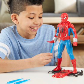 Marvel Spider-Man Thwip Blast helmet and chest armor accessory set.