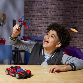 Detachable spoiler doubles as a glider for sky-high pretend flights