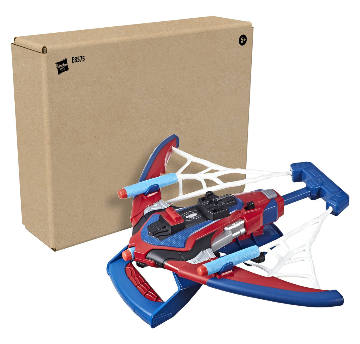 Marvel Spider-Man Web Shots Spiderbolt blaster darts loaded for launch