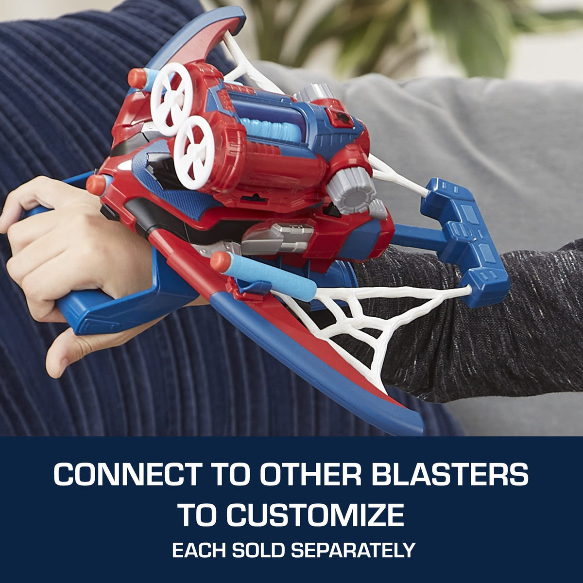 Marvel Spider-Man web-detailing and design elements on blaster