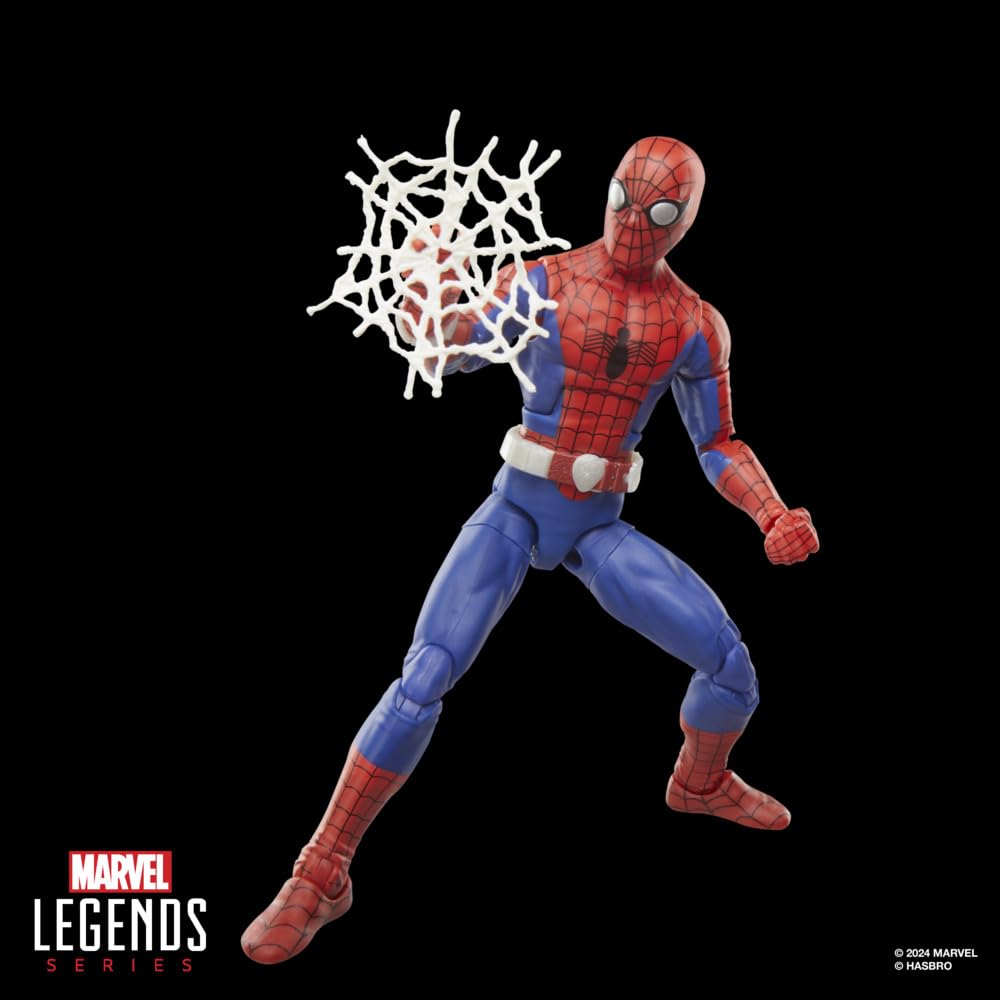 Marvel Spider-Man 77 accessories set supports versatile posing options.