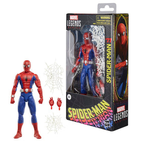 Marvel Spider-Man 77 action figure in dynamic display pose.