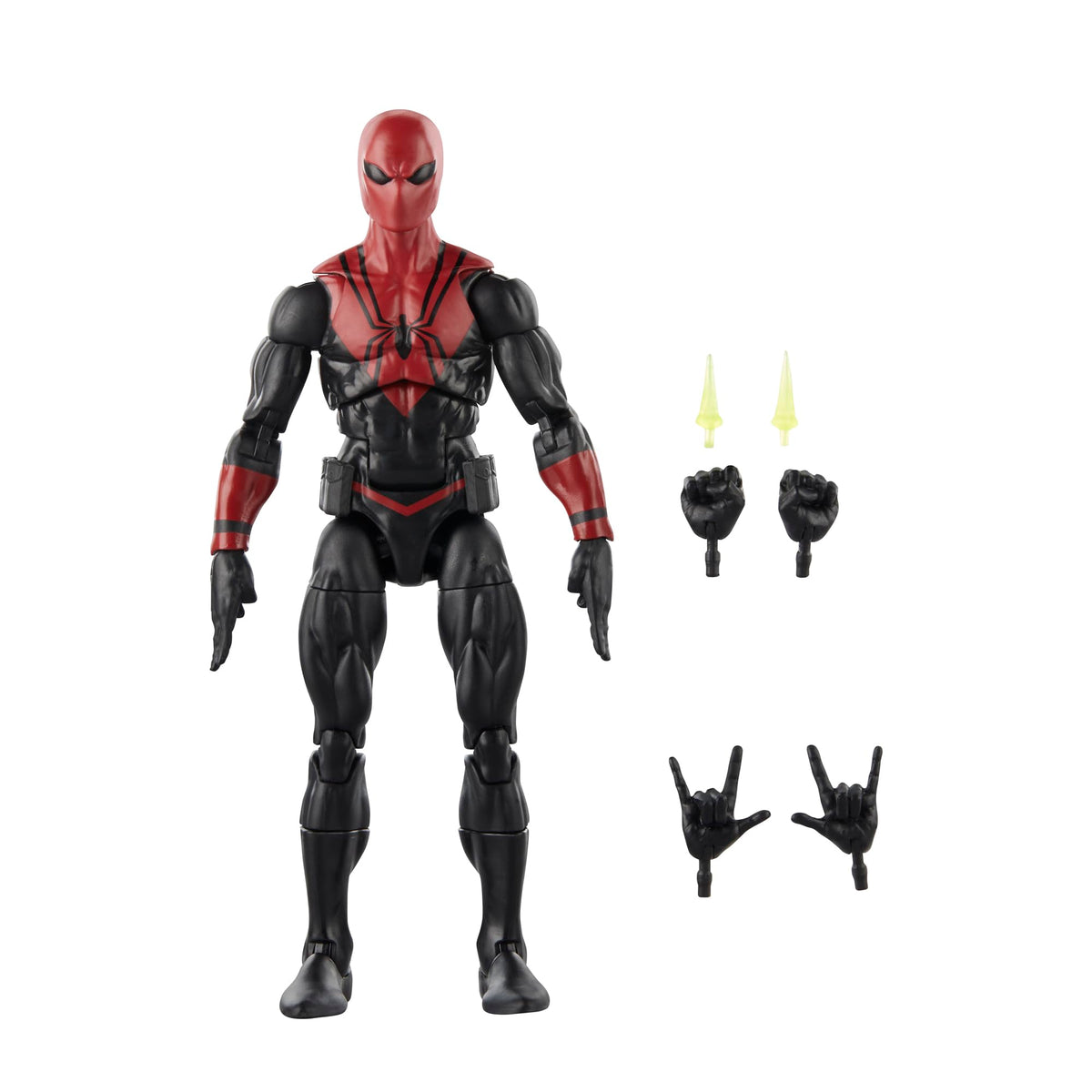 Marvel Spider-Shot front view showcases vibrant comics-inspired deco for display.